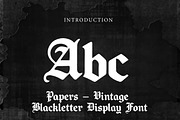 Papers, a Blackletter Font by Wow Magic (Thumbnail 3 of 4)