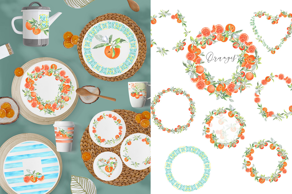 Watercolor Oranges, an Illustration by JennyColorArt (Photo 8 of 13)