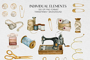 Atelier - sewing kit, a Decorative Illustration by CrystalinaShop (Thumbnail 2 of 4)