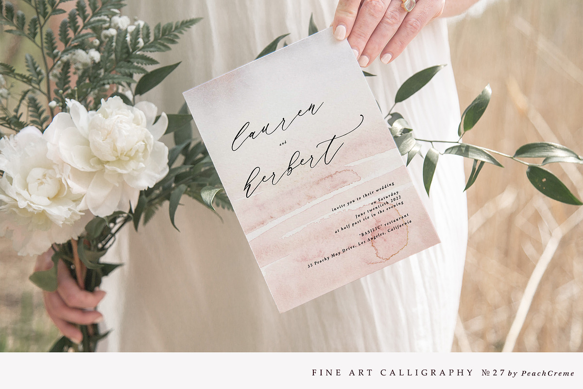 Manuscript 1284 // Calligraphy Font preview 5