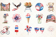 4th of July Sublimation Clipart Bund, an Illustration by Libby Wishes (Thumbnail 2 of 5)