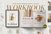 Clara Course Workbook Canva Template, a Templates & Theme by BoldNStudio (Thumbnail 1 of 16)