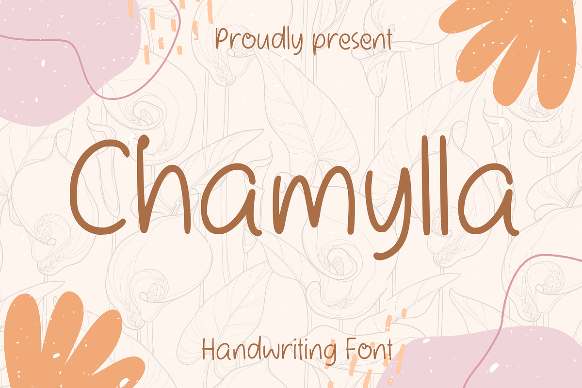 Chamylla Font, a Script Font by Aisyah (Photo 1 of 5)