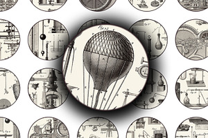 Collage Sheet - Vintage Science, a Print Template by Kseniya-Omega