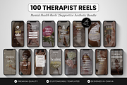 100 Therapist Reels Templates, a Social Media Template by DigiPax (Thumbnail 1 of 10)
