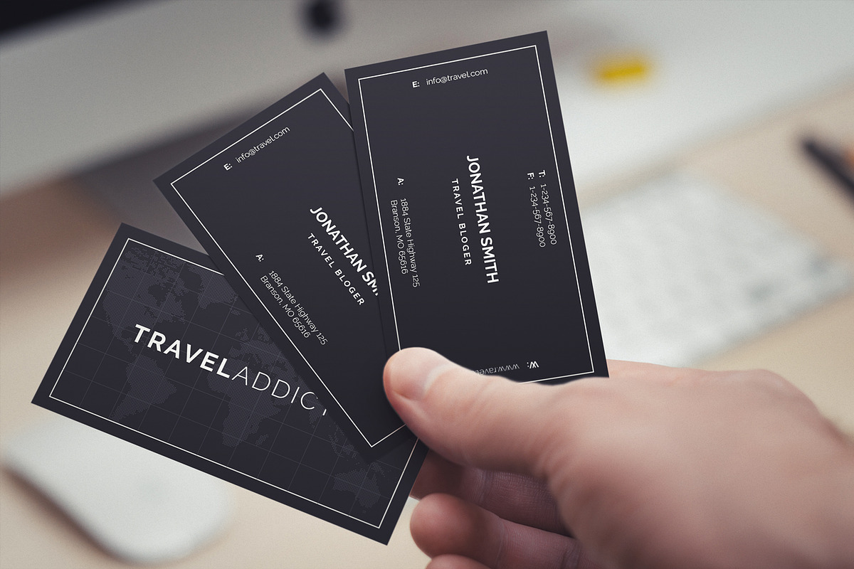 Simple Travel Business Card 58, a Business Card Template by ND Design (Photo 2 of 8)