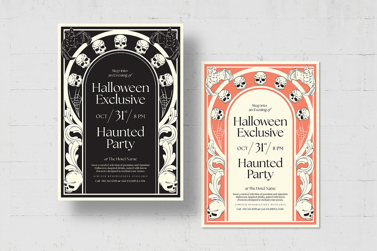 Halloween Party Flyer Template, a Flyer Template by BrandPacks (Photo 3 of 5)