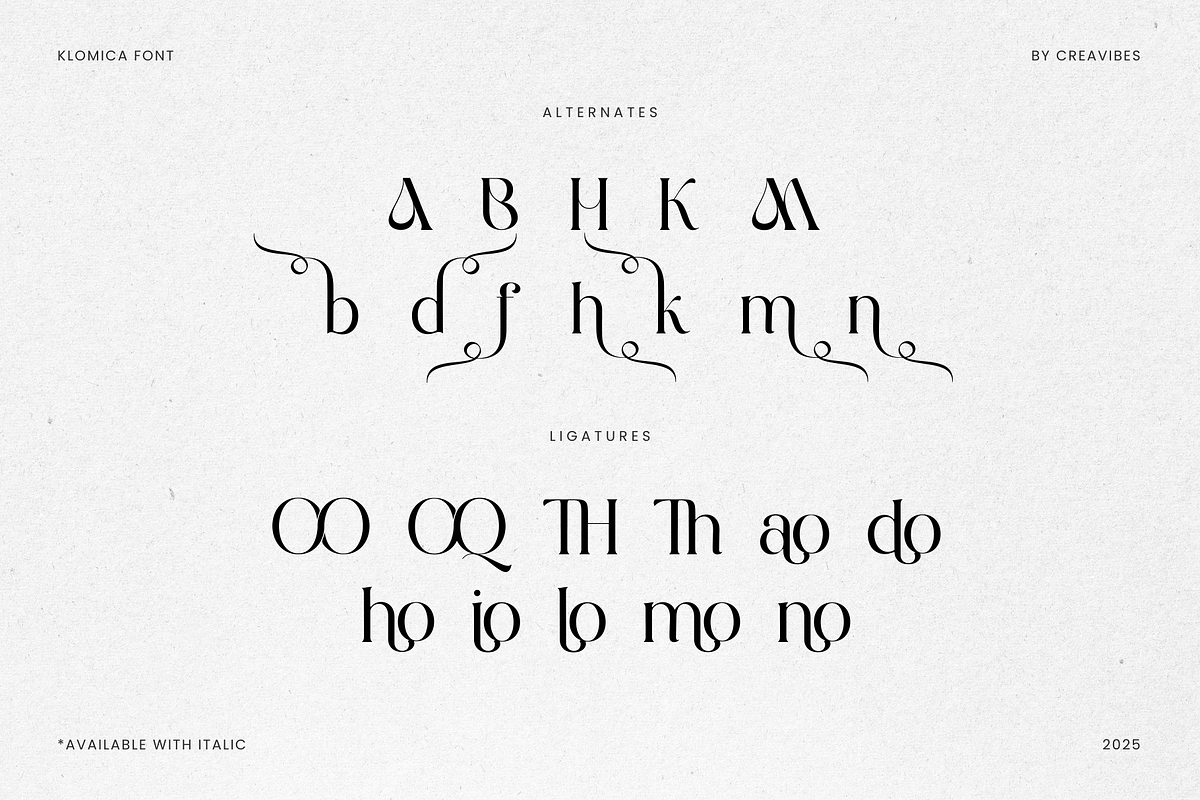 Klomisk - Serif Font, a Serif Font by Creavibes Design (Photo 15 of 15)