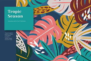 Tropic Season Seamless Pattern