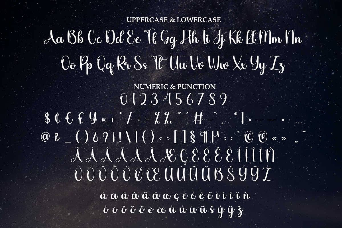 Starnight | Script Font, a Handwritten Font by Scratchones (Photo 7 of 9)