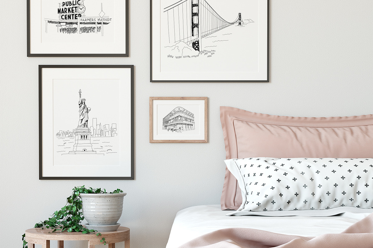 Hand Drawn American Landmarks Bundle, an Illustration by East Grove (Photo 2 of 4)