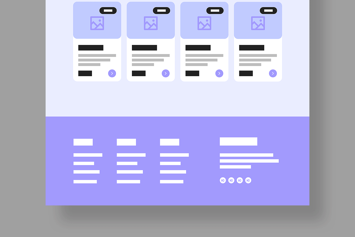 Landing Page Wireframe Template, a Landing Page Template by MightyDesign (Photo 6 of 9)