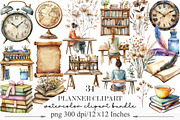 Planner Clipart Bundle,, an Illustration by Designking (Thumbnail 1 of 5)