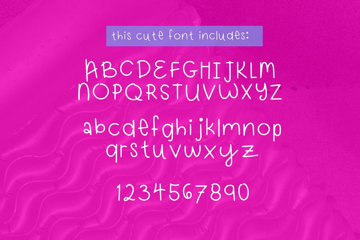 Handwritten Nostalgia - Cute 90s/00s, a Handwritten Font by Ashley Scott Designs (Photo 3 of 3)