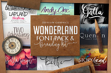 Wonderland Fonts Pack & Branding Kit