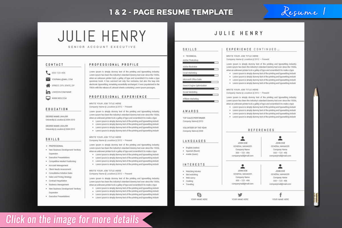 Resume/CV Mega Bundle, a Resume Template by A1RESUME (Photo 21 of 21)