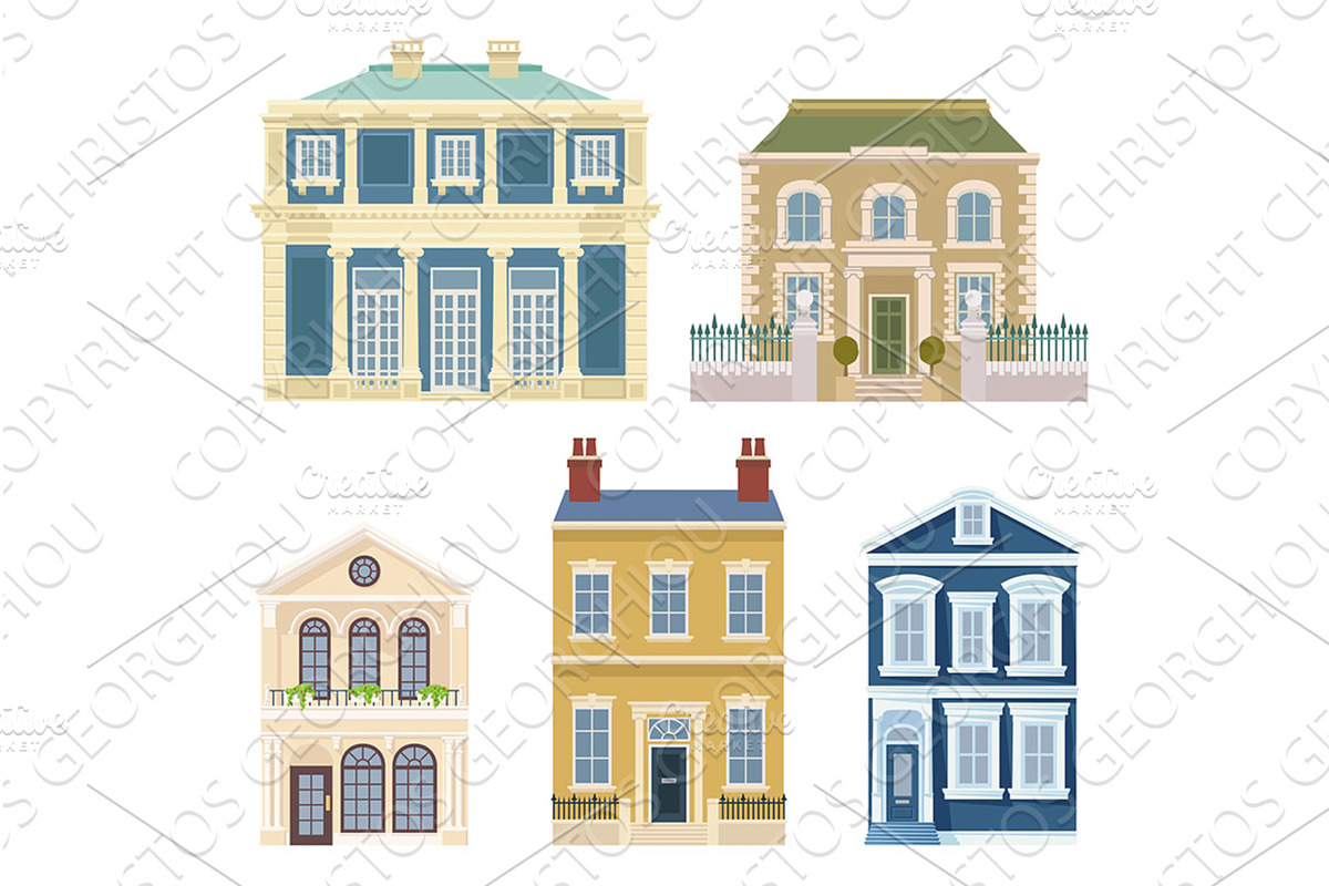 House Old Vintage City Building, an Object Illustration by Christos Georghiou