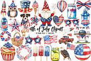 4th of July Clipart, Independence, an Illustration by Libby Wishes (Thumbnail 1 of 7)