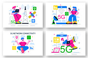 10 5G Network Connectivity, a Technology Illustration by denayunebgt (Thumbnail 3 of 4)