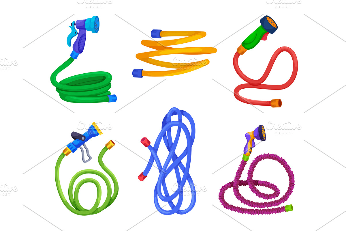 Watering hoses. Agricultural or, an Object Illustration by Onyx