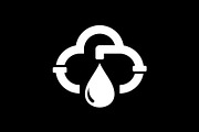 Cloud Pipeline Water Droplet Logo, a Branding & Logo Template by Buqancreative (Thumbnail 4 of 4)