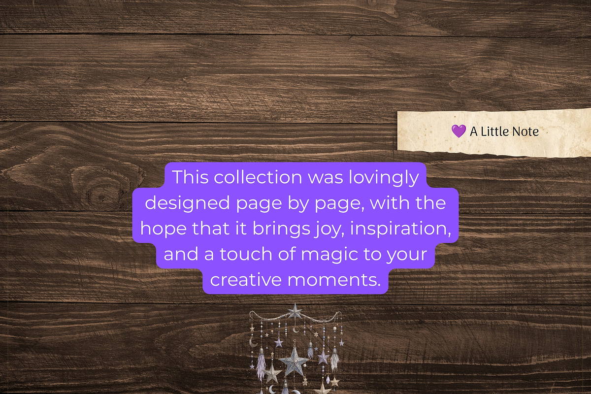Celestial Printable Journal Kit, a Decorative Illustration by Print Haven Mochi Vintage (Photo 9 of 9)
