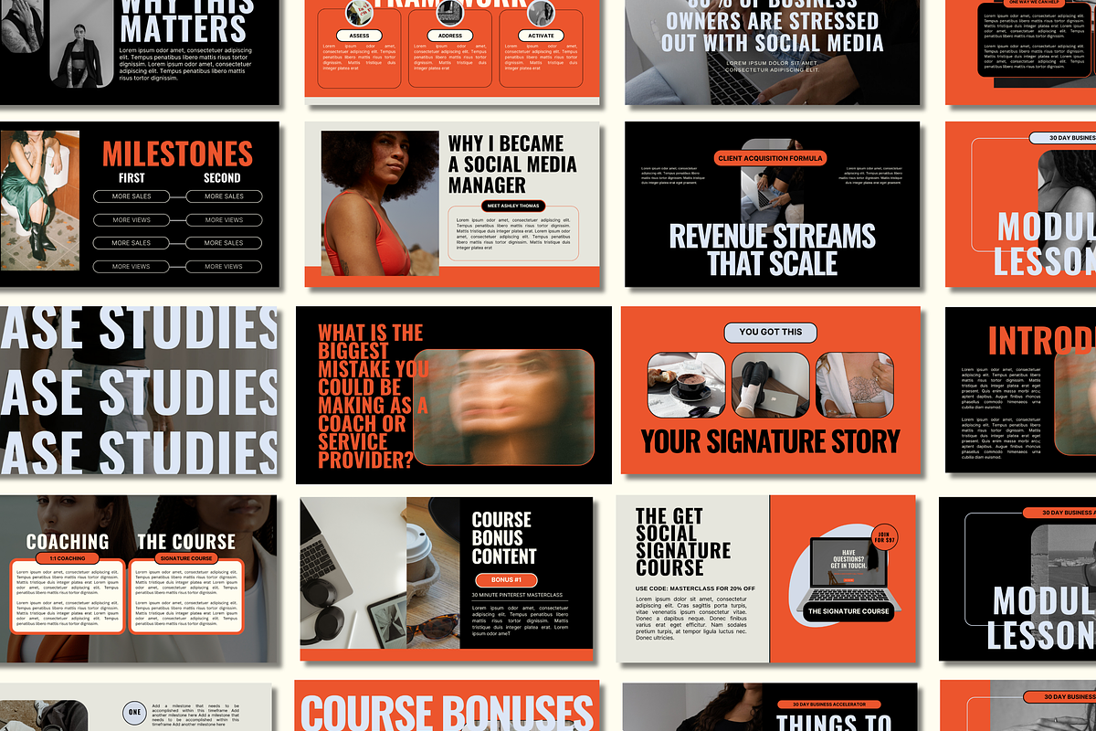 Bold Modern Slide Deck Template, a Presentation Template by Solana Creative Co. (Photo 1 of 11)