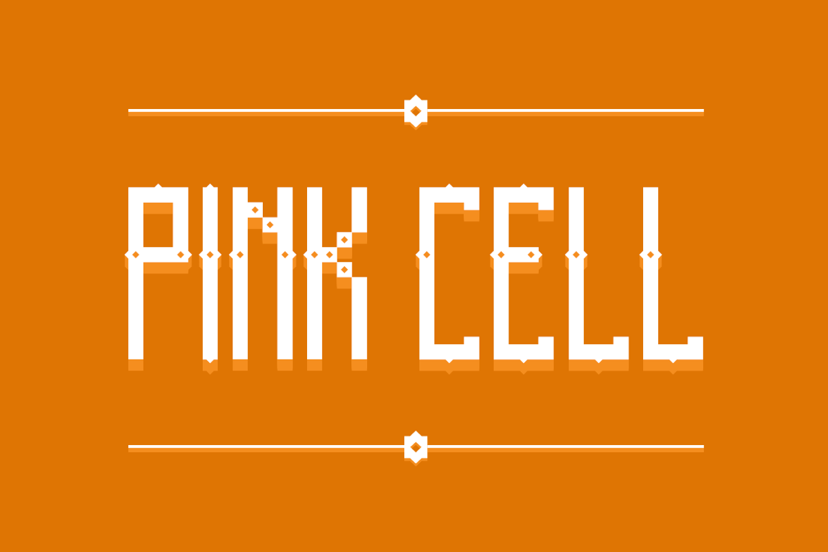 Pink Cell - font