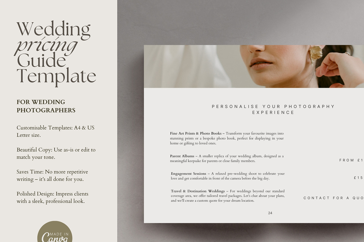 Wedding Photography Pricing Guide, a Marketing Template by Adam and Grace (Photo 21 of 23)