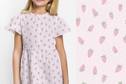 Pink strawberry pattern baby girl, an Object Illustration by DigitalArsiart (Thumbnail 1 of 4)