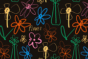 Scribbled flowers, a Decorative Illustration by Twisted Tail (Thumbnail 5 of 6)