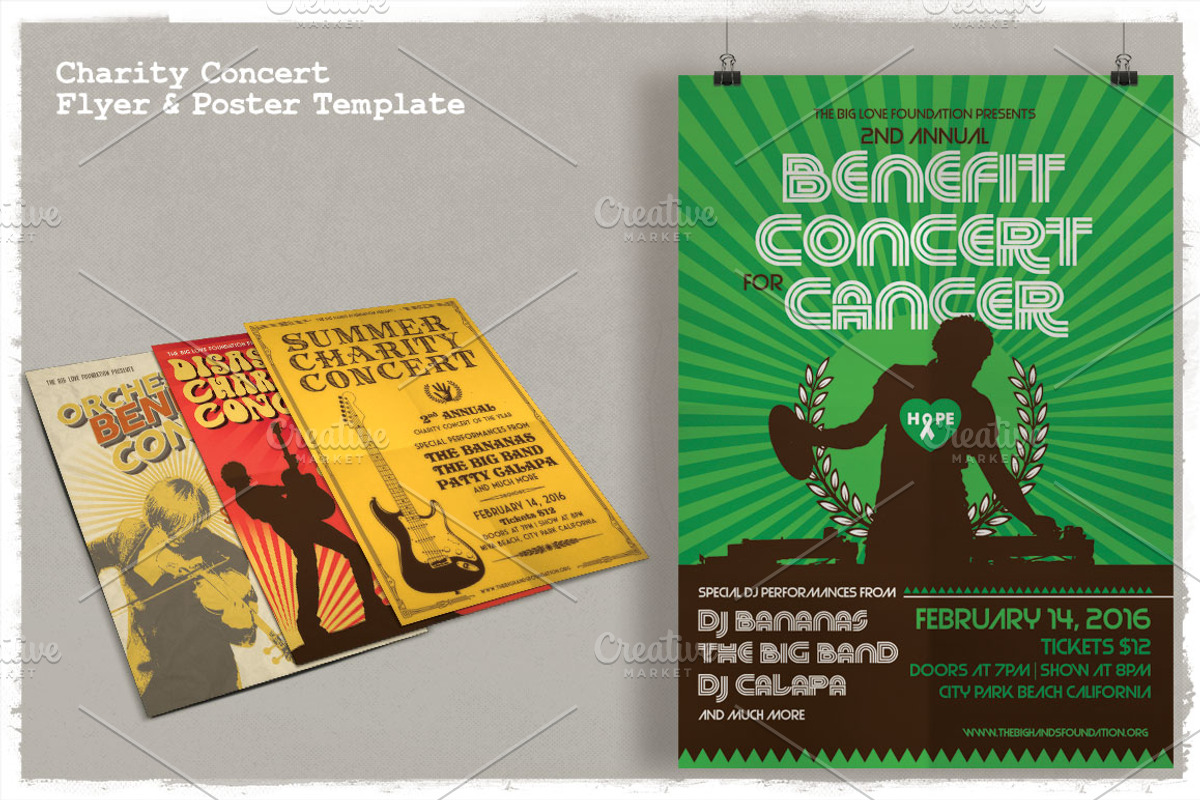 Charity Concert Flyer & Poster, a Flyer Template by The Design For Co. (Photo 5 of 5)