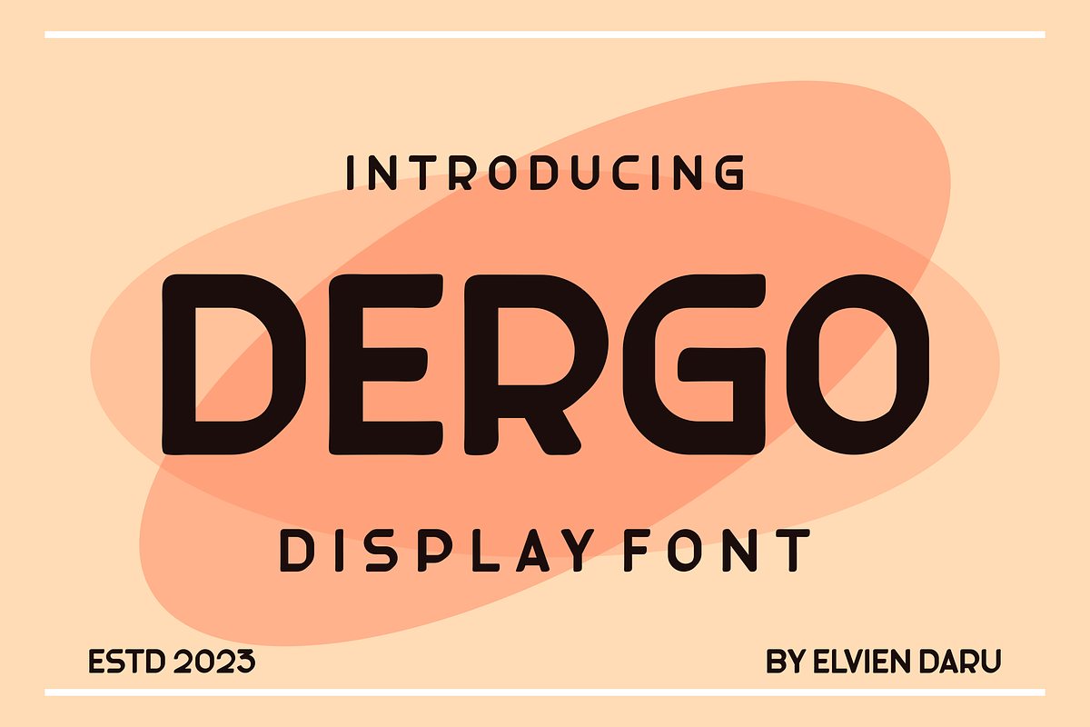 Dergo - Modern Sans Serif Font, a Sans Serif Font by lelevien (Photo 1 of 4)