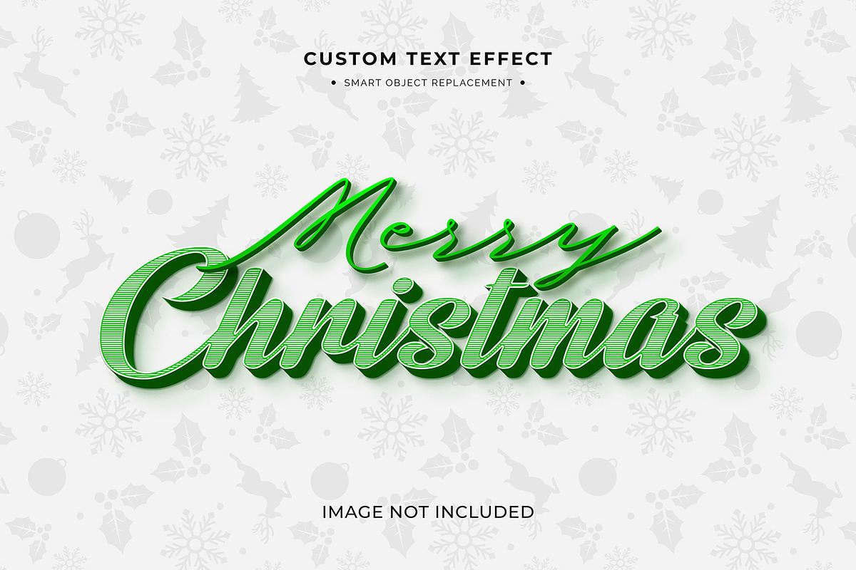Christmas Text Effects, a Layer Style Add-On by MahmoudWally (Photo 5 of 10)