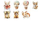 Baby Corgi Clipar, an Illustration by Design Market (Thumbnail 2 of 3)