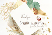 Autumn fall watercolor flowers, a Decorative Illustration by Yuliya Derbisheva (Thumbnail 13 of 13)