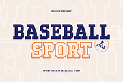 Baseball Sport - Varsity Font, a Slab Serif Font by Hamz Studio (Thumbnail 1 of 12)