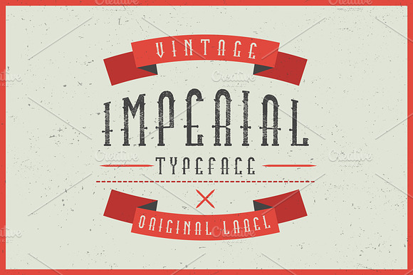 Imperial label typeface preview 8