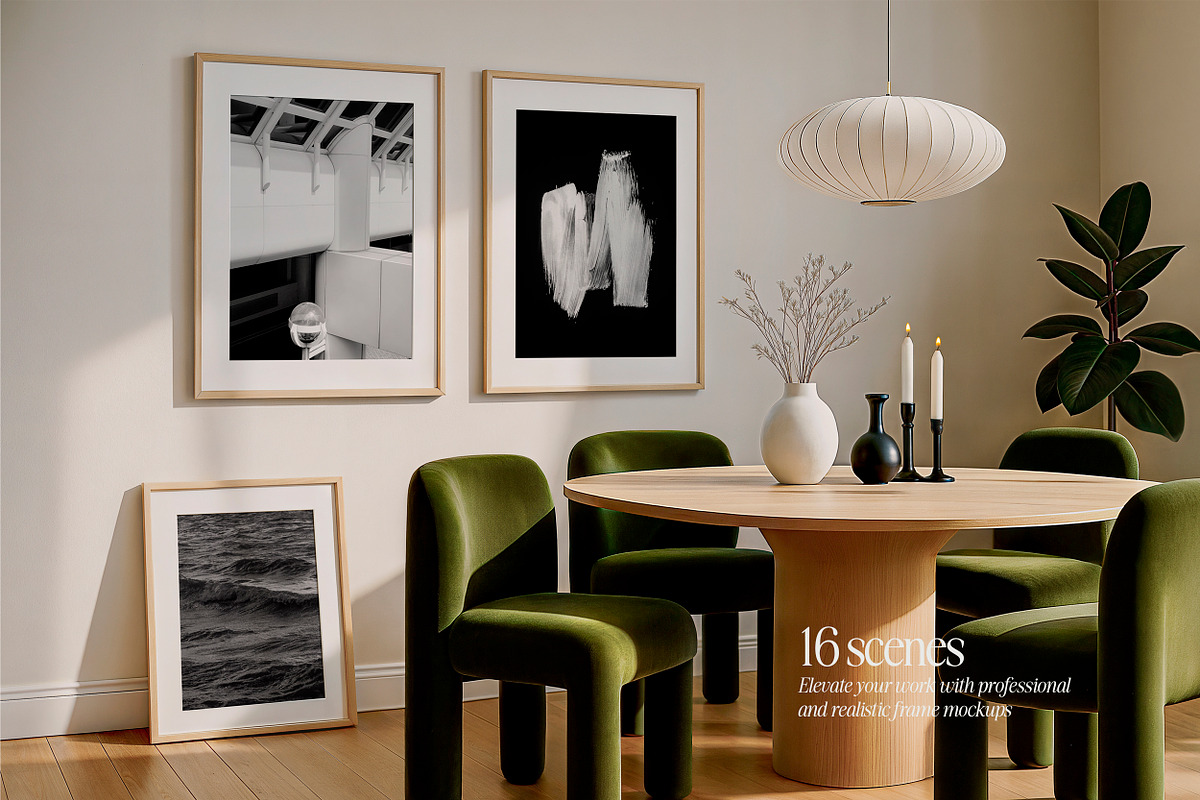 Velvet Frame Mockup Bundle, a Household Mockup by Salt Color Studio (Photo 4 of 9)