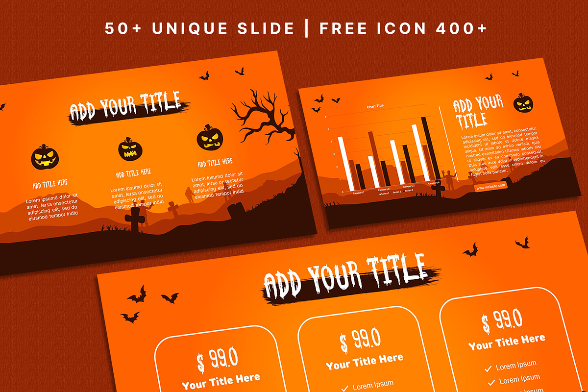 Halloween PowerPoint Template, a Presentation Template by SKY CREATION (Photo 3 of 6)