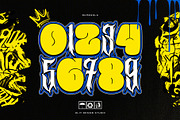 Bubble Core Graffiti Mix Metal Font, a Blackletter Font by alit design (Thumbnail 14 of 22)