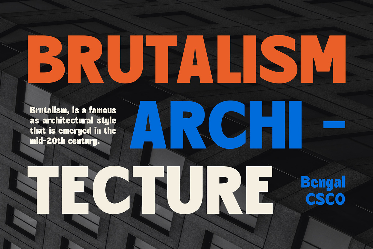 Bengal – Retro Font, a Sans Serif Font by Craft Supply Co. (Photo 2 of 8)