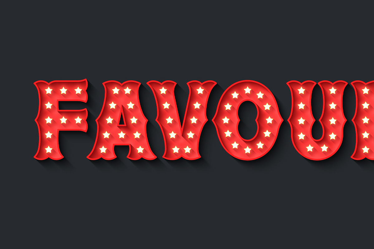Retro circus alphabet design, an Object Graphic by RevelStockart (Photo 3 of 6)