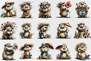 Whimsical Summer Capybara Clipart, a Seasonal Illustration by Rose Art (Thumbnail 2 of 6)