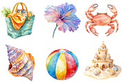 Beachy Summer Holidays Clipart PNG, an Illustration by SinaCreation (Thumbnail 3 of 5)