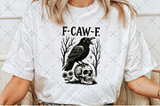 F-Caw-F PNG, Funny Raven Design, an Illustration by Craft Nest (Thumbnail 2 of 5)