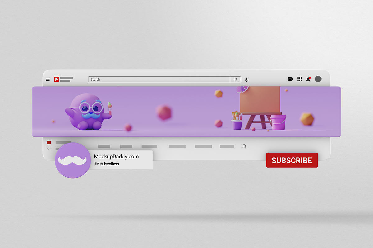 Youtube Mockup, a Product Mockup by Mockupdaddy (Photo 6 of 10)