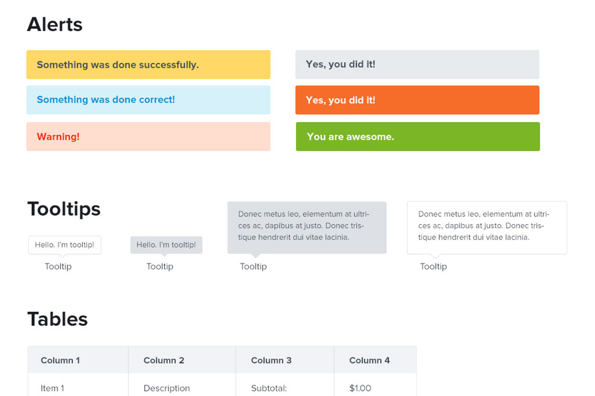 Universal UI Kit For Web, an UI Kit Template by UI Store (Photo 4 of 5)