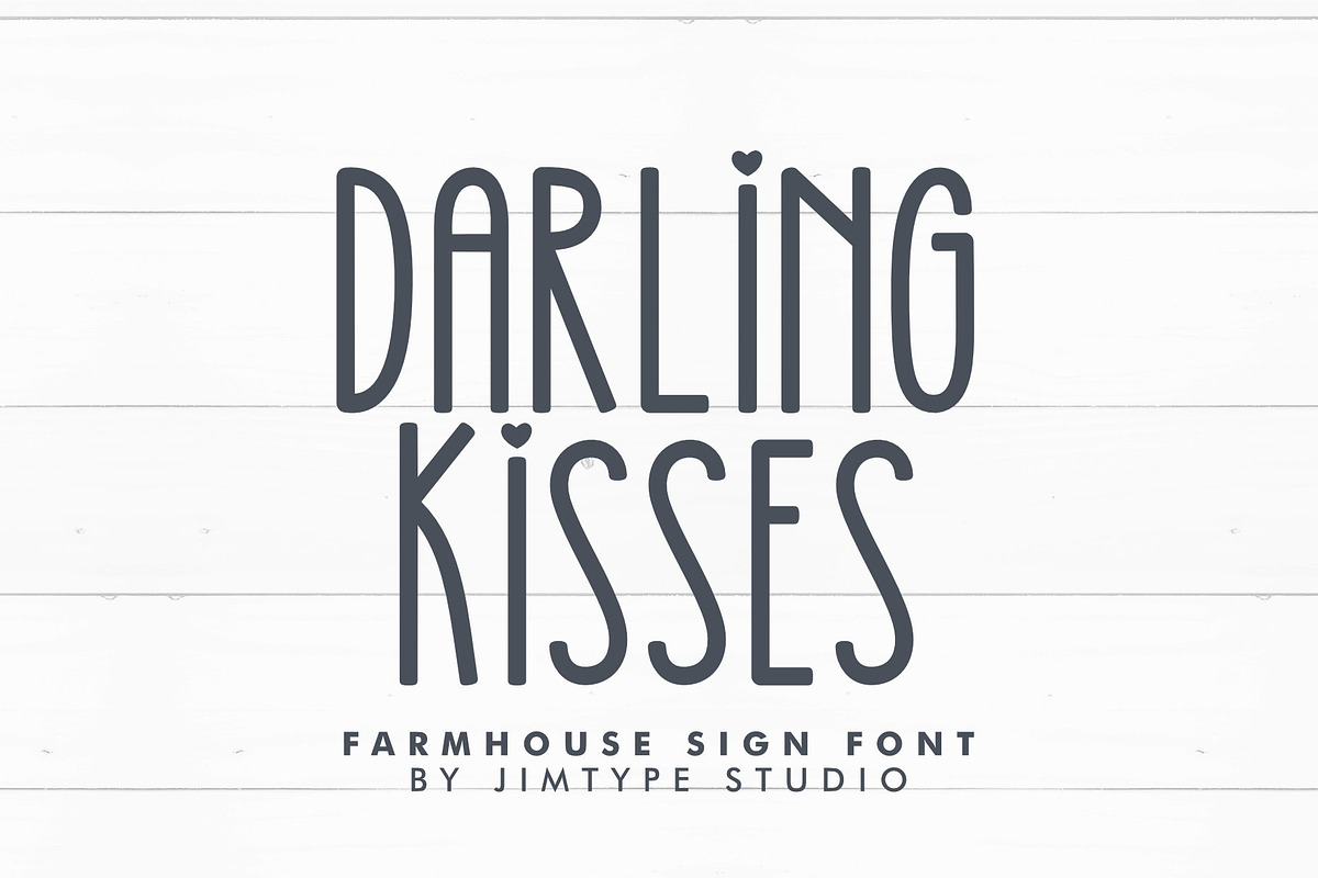Darling Kisses Tall and Skinny Font, a Slab Serif Font by Jimtype Studio (Photo 1 of 6)