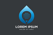 Droplet Padel Racket Logo, a Branding & Logo Template by Buqancreative (Thumbnail 2 of 2)